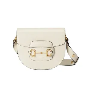 Gucci Мини-сумка Horsebit 1955 White - фото 1