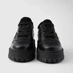 Prada Кожаные кроссовки Black - фото 3