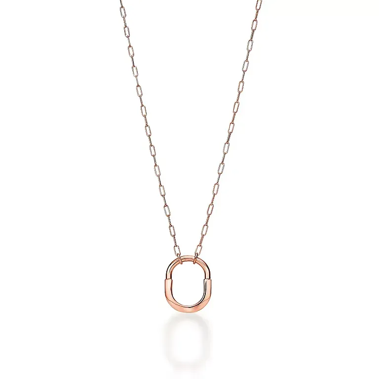 Подвеска Tiffany Lock Medium Pendant Rose Gold - фото 1