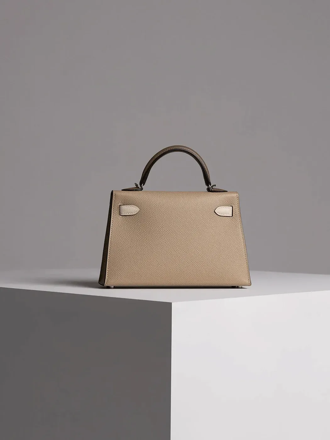 Hermès Сумка Kelly Mini 20 Trench Craie Etoupe Epsom Palladium Hardware - фото 5