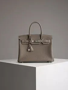 Hermès Cумка Birkin 30 Etoupe Togo Palladium Hardware - фото 1