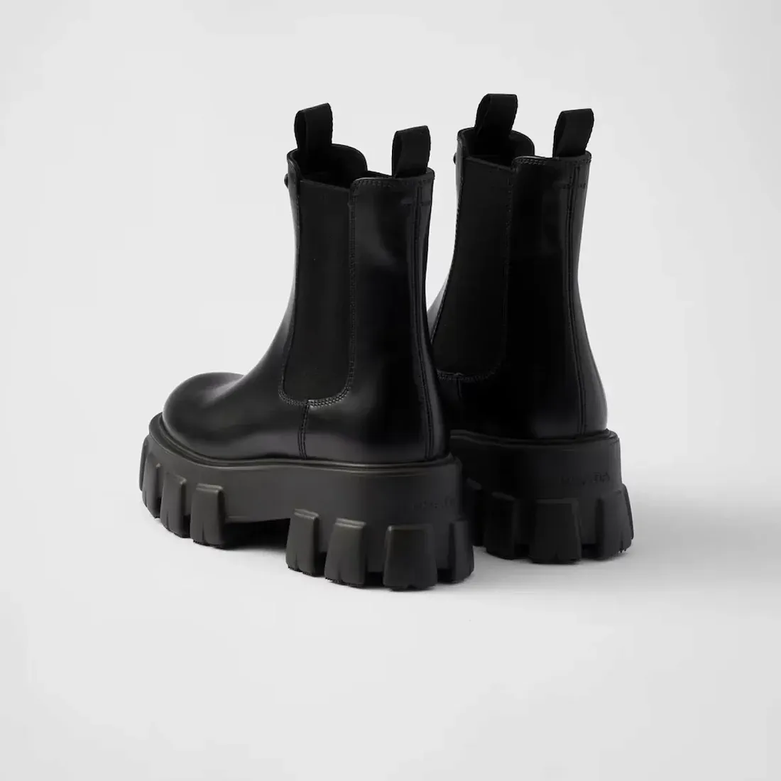Prada Ботинки Chelsea Monolith из матовой кожи - фото 5