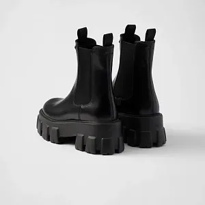 Prada Ботинки Chelsea Monolith из матовой кожи - фото 5