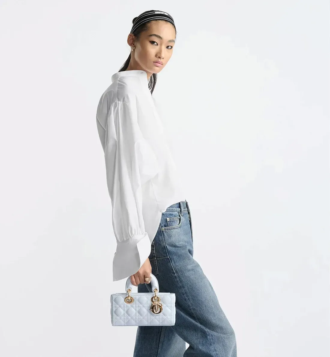 Dior Сумка Lady D-Joy маленького формата Shirt Blue - фото 2
