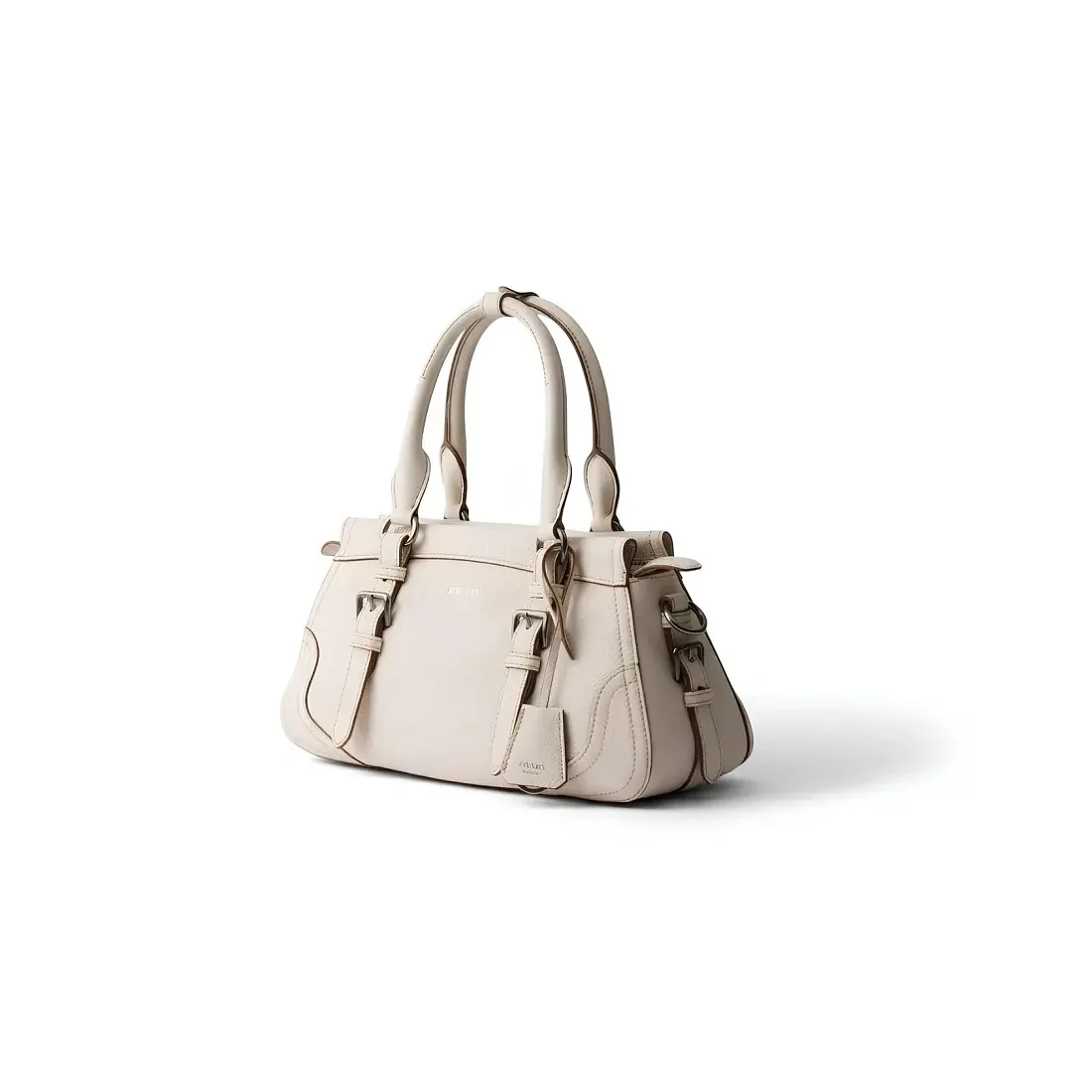 Prada Большая сумка-тоут Chalk White - фото 4