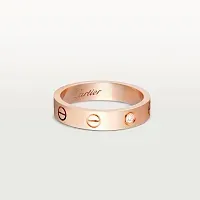 Cartier Обручальное кольцо Love с одним бриллиантом Pink Gold - фото 1