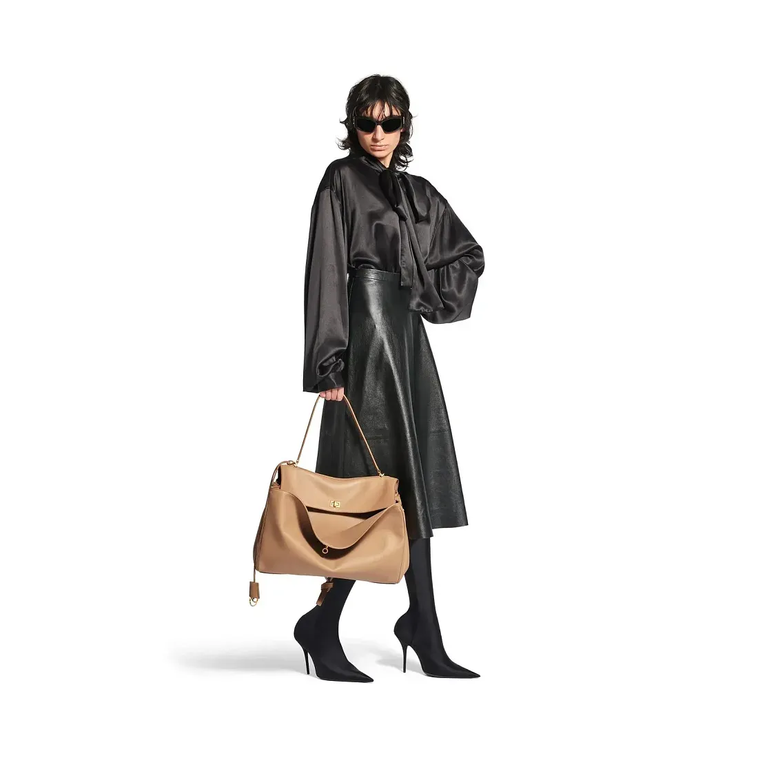 Balenciaga Сумка Rodeo большого формата Latte - фото 2