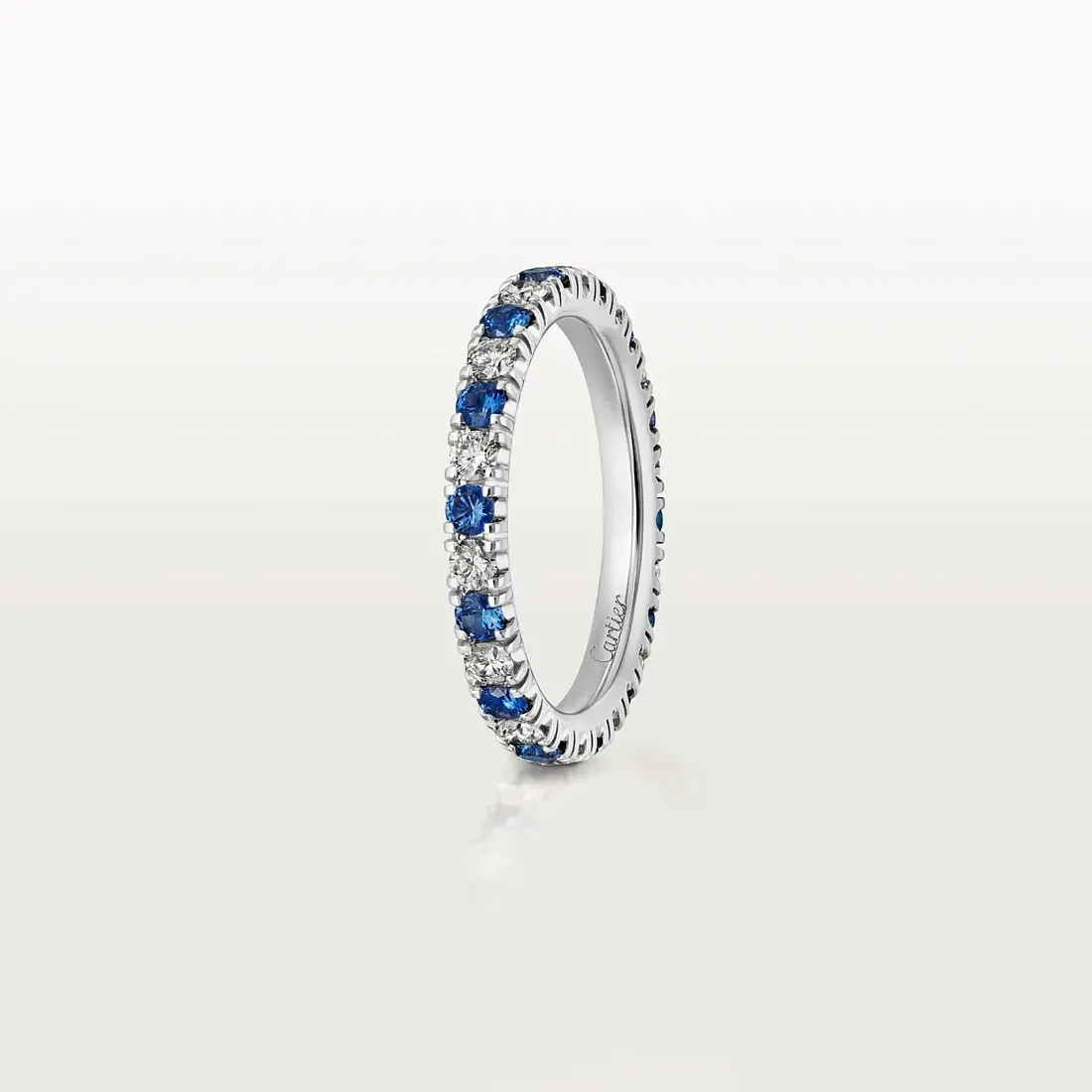 Cartier Обручальное кольцо с сапфирами и бриллиантами Etincelle de 2,6 мм - фото 2