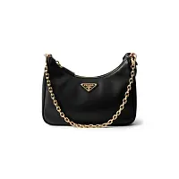 Prada Кожаная мини-сумка Re-Edition Black - фото 1