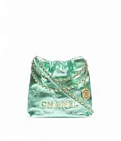 Chanel Сумка Mini 22 Green - фото 1