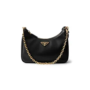 Prada Кожаная мини-сумка Re-Edition Black - фото 1