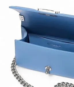 Chanel Сумка Boy White and Blue - фото 3