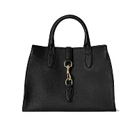 Gucci Сумка-тоут с застежкой-крючком Black - фото 1
