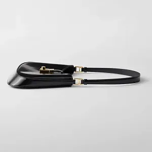 Prada Сумка Cleo из лакированной кожи с застежкой-клапаном - фото 5