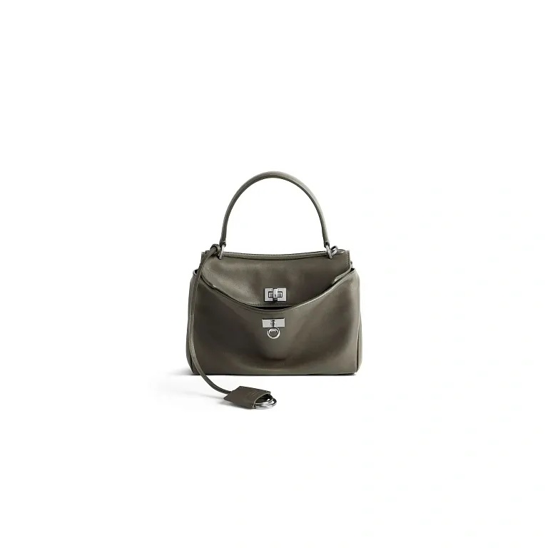Сумка Rodeo in Black мини формата Balenciaga Khaki - фото 1