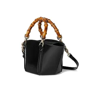 Gucci Мини-сумка с бамбуковой ручкой Black - фото 3