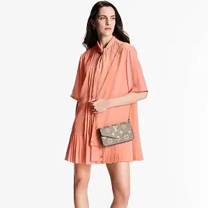 Louis Vuitton Клатч Felicie Tourterelle/Creme - фото 2