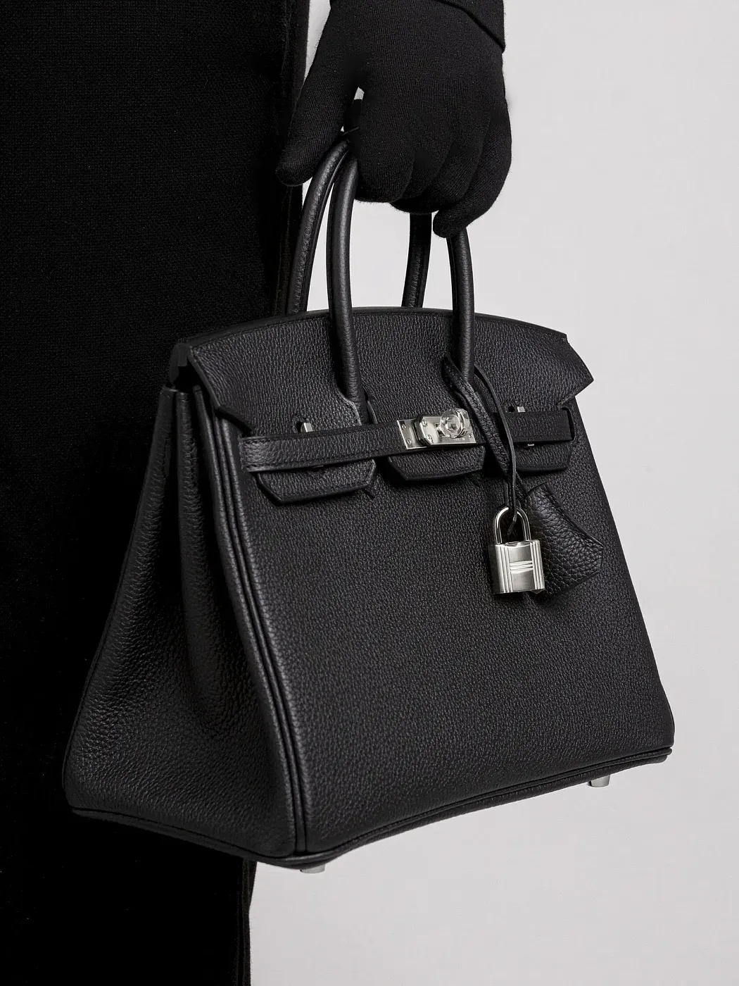 Hermès Сумка Birkin 25 Black Togo Palladium Hardware - фото 2