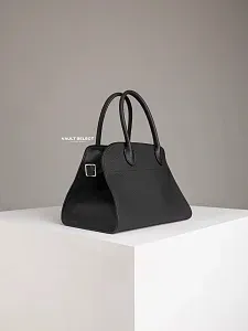 The Row Сумка Soft Margaux 10 из кожи Black - фото 5
