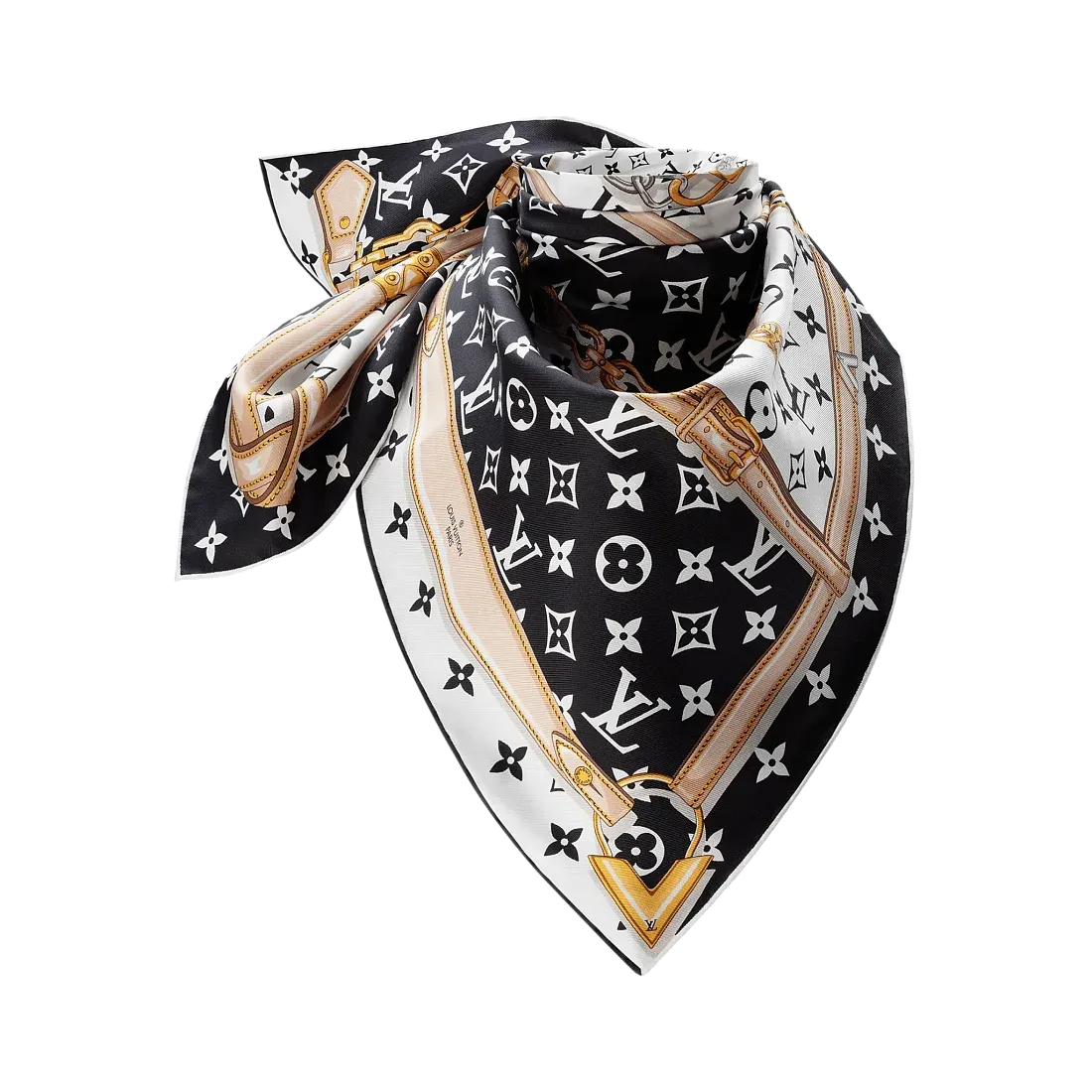 Louis Vuitton Платок-каре Monogram Confidential Black - фото 3