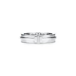 Tiffany & Co. Кольцо T Narrow Ring White Gold - фото 1