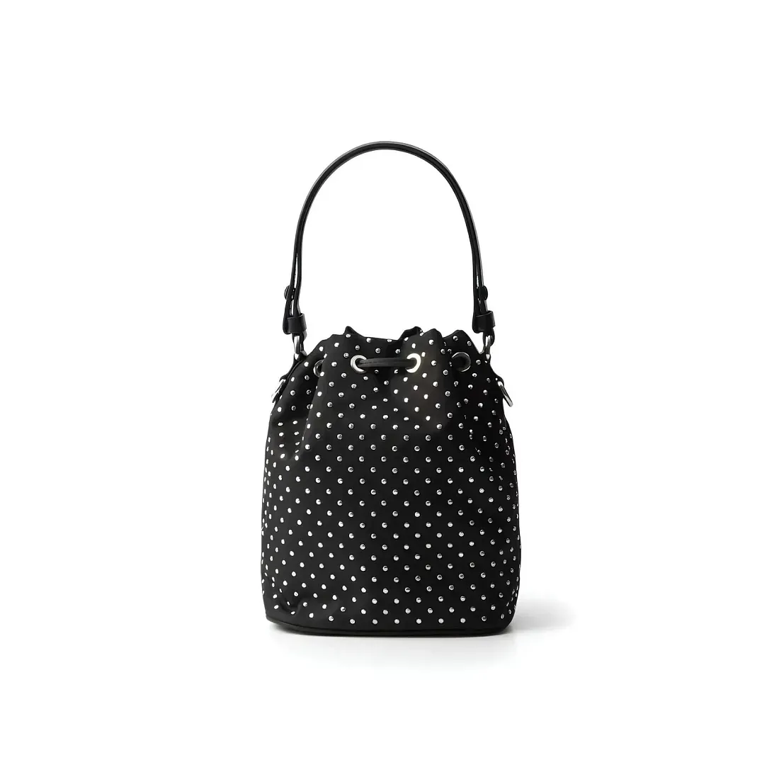 Prada Мини-сумка из Re-Nylon с заклепками - фото 2