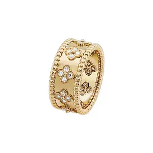 Van Cleef & Arpels Кольцо mini perlee clovers - фото 1