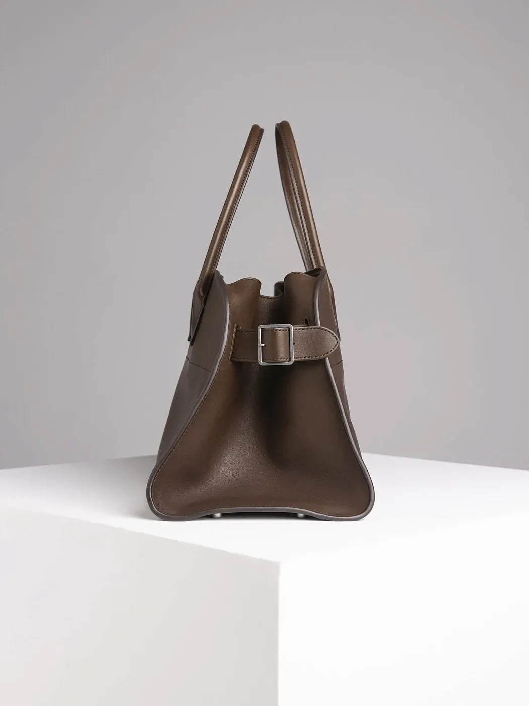The Row Сумка EW Margaux Deep Brown из кожи - фото 7