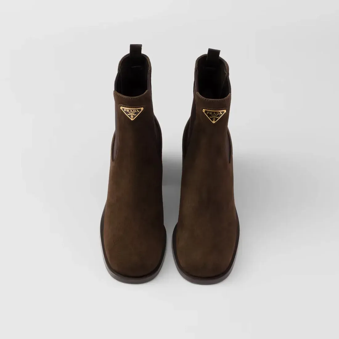 Prada Ботинки из телячьего велюра - фото 5