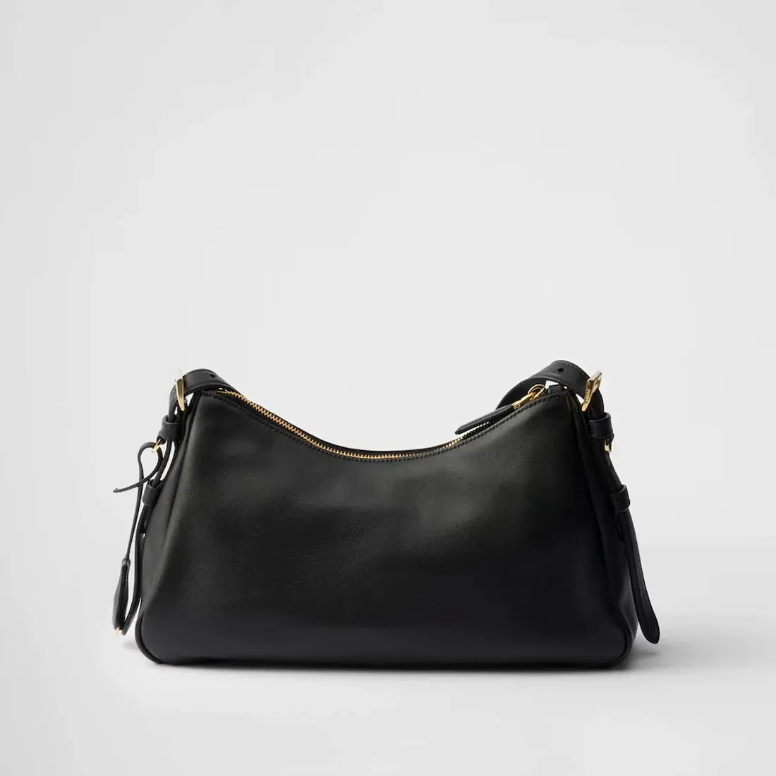 Prada Сумка на плечо Aimee Medium из кожи Black - фото 5