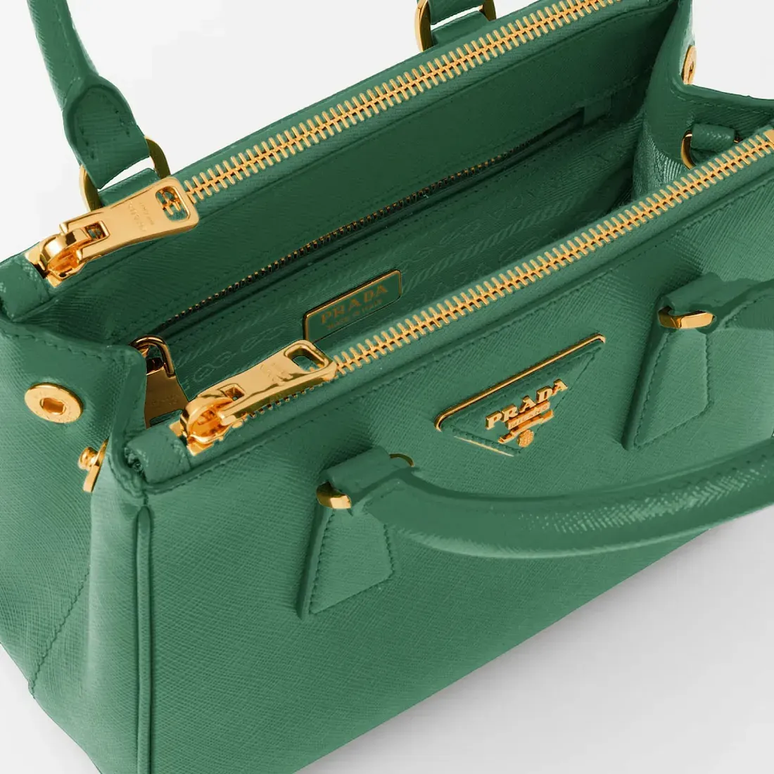 Prada Мини-сумка Galleria из сафьяновой кожи Mango - фото 5