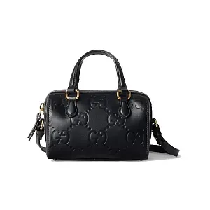 Gucci Мини-сумка с верхней ручкой GG Black - фото 1