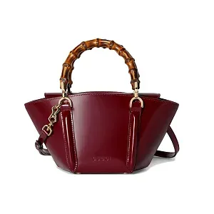 Gucci Мини-сумка с бамбуковой ручкой Rosso Ancora Red - фото 1