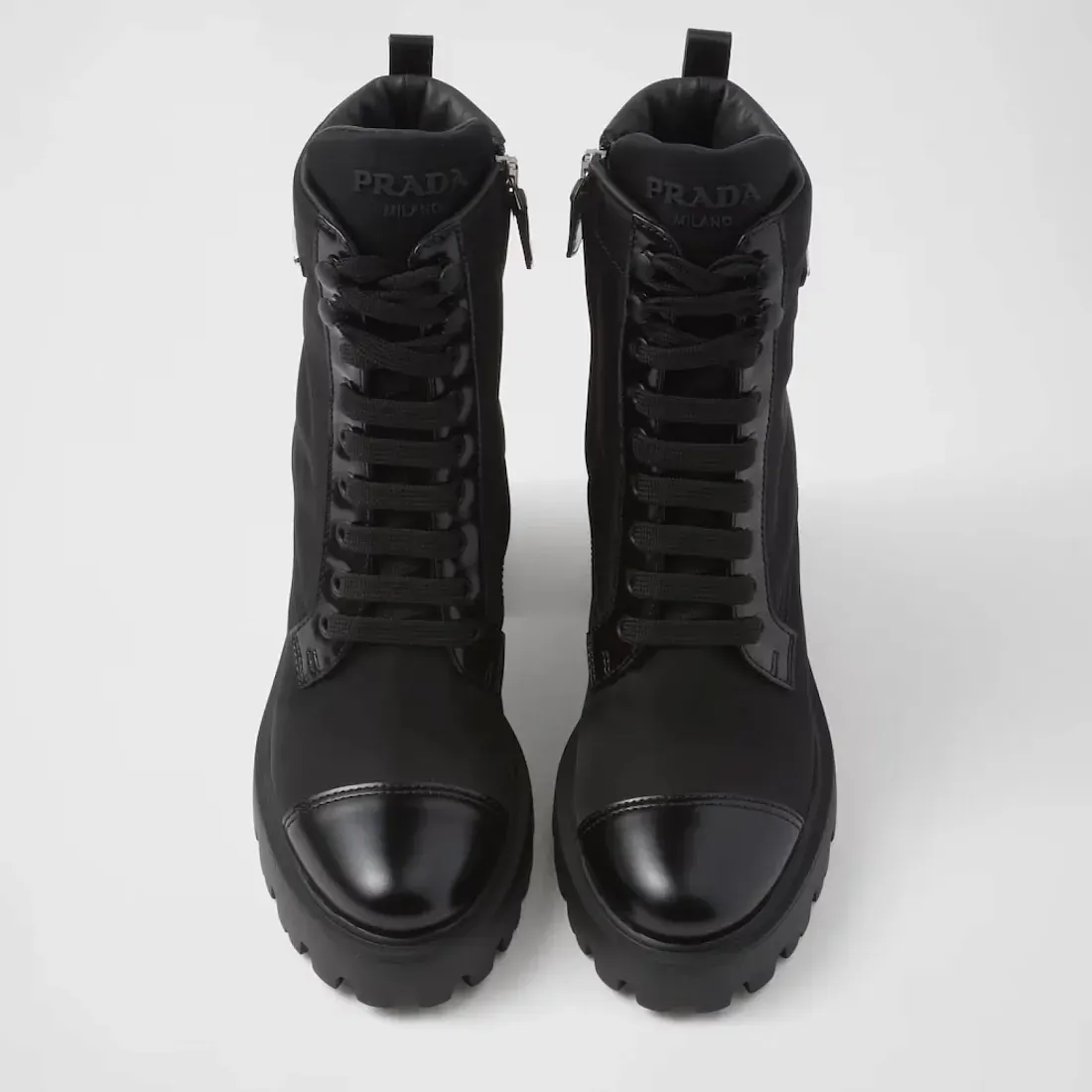 Prada Ботинки из Re-Nylon и кожи - фото 4