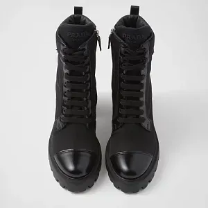 Prada Ботинки из Re-Nylon и кожи - фото 4