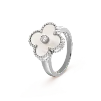 Van Cleef & Arpels Кольцо Vintage Alhambra White Gold - фото 1