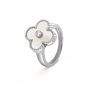 Van Cleef & Arpels Кольцо Vintage Alhambra White Gold - фото 1