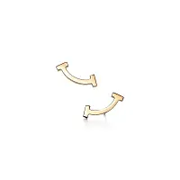 Tiffany & Co. Серьги T Smile Mini Earrings Yellow Gold - фото 1