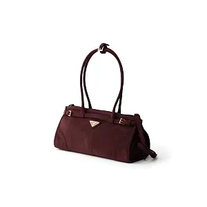 Prada Сумка средняя Bonnie Burgundy - фото 3