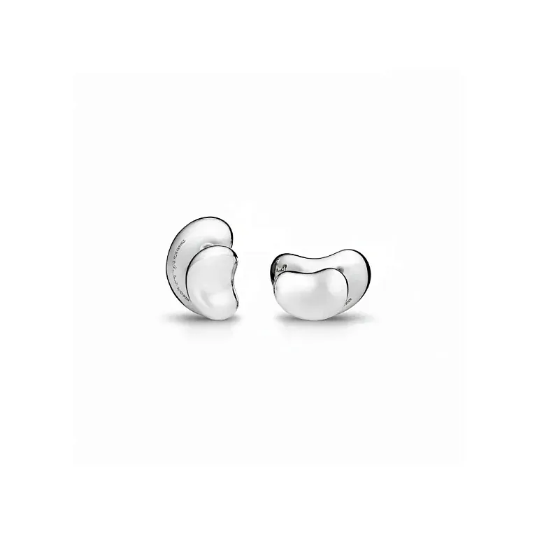 Запонки Tiffany Elsa Peretti Bean design Cufflinks in Silver 18 mm - фото 1