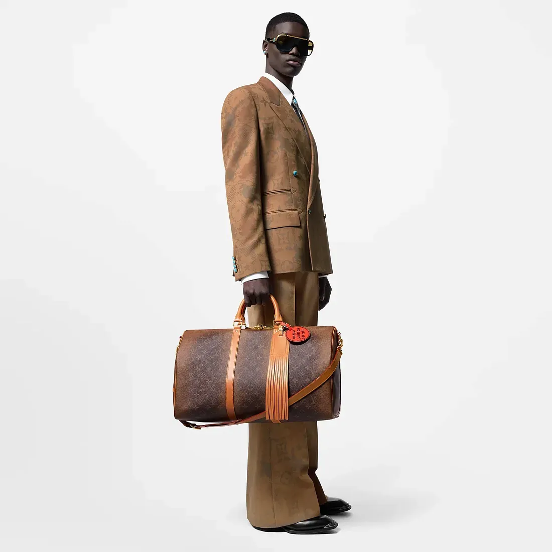 Louis Vuitton Сумка Keepall 50 с плечевым ремнем - фото 2