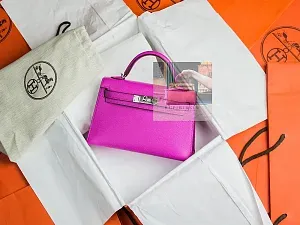 Hermès Kelly 20 Magnolia Epsom Palladium Hardware - фото 1