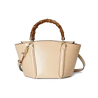 Gucci Маленькая сумка с бамбуковой ручкой Light Beige - фото 1