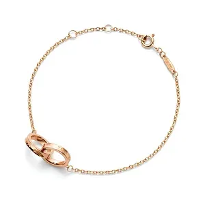 Tiffany & Co. Браслет 18k rose gold interlocking circles link bracelet - фото 1