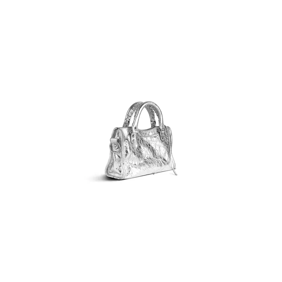 Balenciaga Сумка Hourglass Metallized мини формата - фото 3