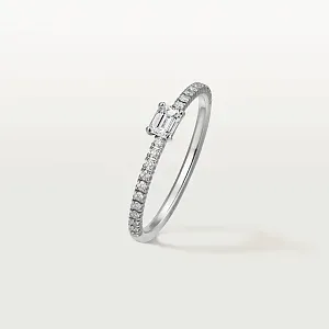 Cartier Кольцо Emerald-Сut Diamond с бриллиантовым паве Etincelle de White Gold - фото 3