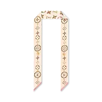 Louis Vuitton Шелковая лента Monogram Flowers BB Beige - фото 1