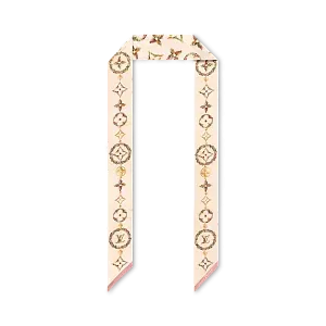 Louis Vuitton Шелковая лента Monogram Flowers BB Beige - фото 1