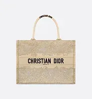 Dior Сумка Book Tote Or среднего формата Gold Metallic - фото 1