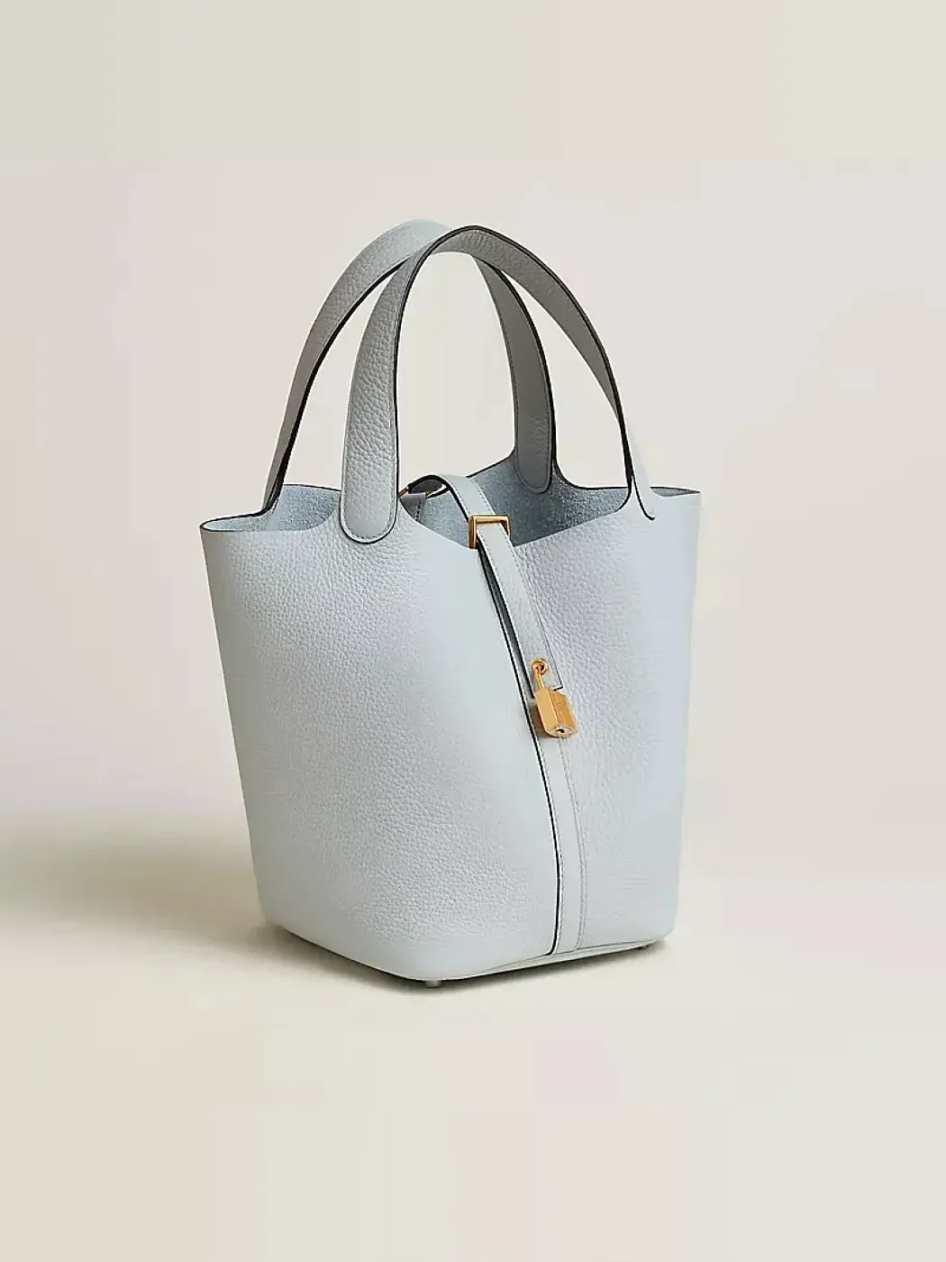 Hermès Сумка Picotin 22 Gris Neve Clemence Gold Hardware - фото 2